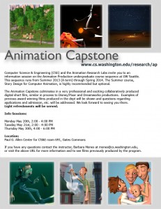 2013 Animation Capstone Information Sessions